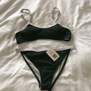 CUPSHE Dark Green Serenity Bikini